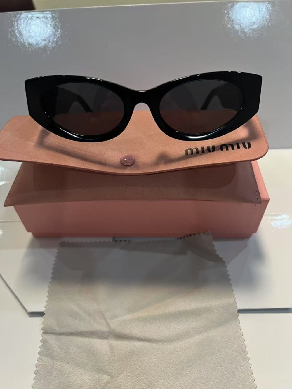 Miu Miu Sunglasses - Black - SMU 11W - Hand Made In Italy